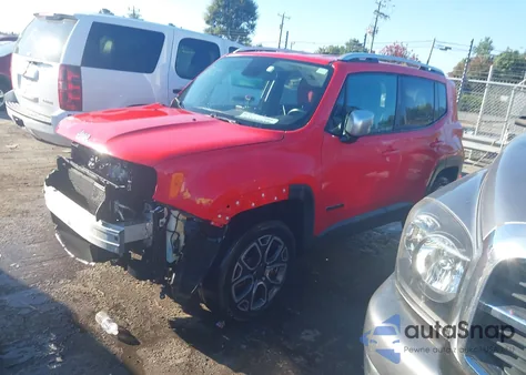 2015 Jeep Renegade Limited from USA, damaged, VIN ZACCJBDTXFPC08397